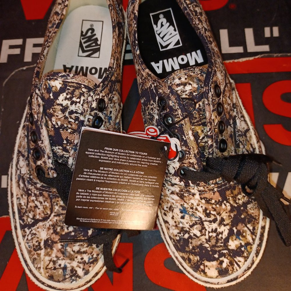 Vans Men's 4.5/Women's 6 Authentic MOMA Jackson Pollock Sneakers VN0A2Z5I18K